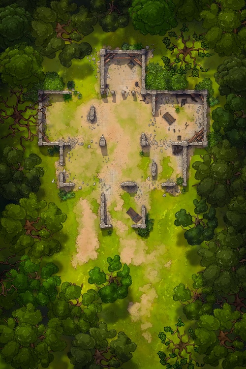 Ruins in the Forest